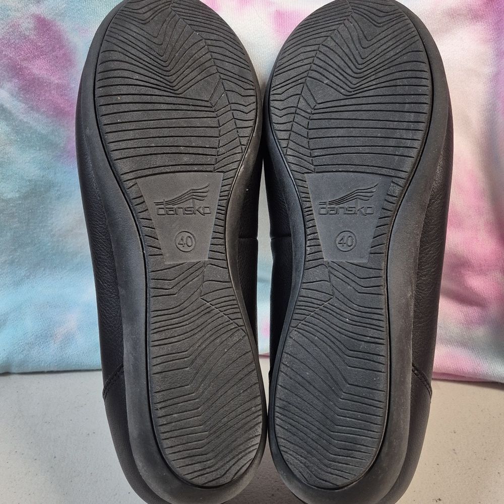 Dansko Size 40 Black Leather Flat - NWOT - Picture 7 of 8